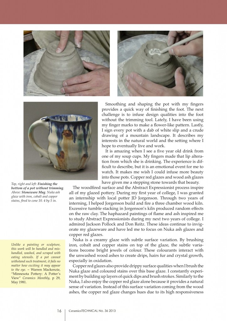 Page 3, Joel Cherrico Pottery, Ceramics Art and Perception, Technical, Handmade Grounds at the Local Blend, 2013