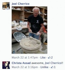 Christa Assad Facebook, Don Reitz, Joel Cherrico, NCECA 2014