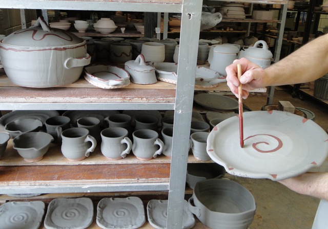 GLAZING Pottery Mugs and FIRING them in the kiln 