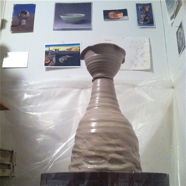 Handmade Ceramic Pottery, Wheel-Throwing off a hump, Cherrico Pottery