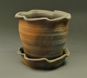 Wood Fired Stoneware Pottery Planter