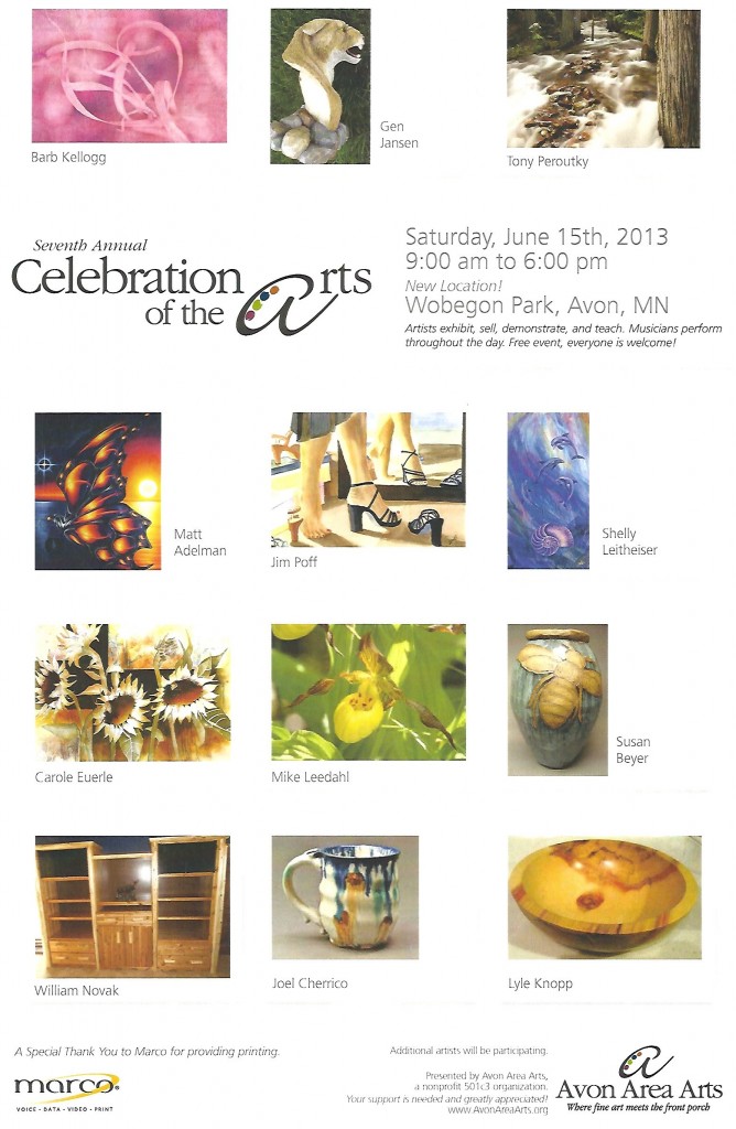 Celebration of the Arts Poster, 2013