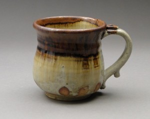 Nuka Glaze with Iron Stoneware Mug, Joel Cherrico Pottery, 2013