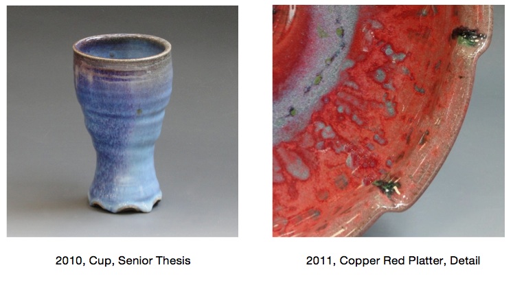 Copper Red Glazes, Salt and REduction Fired, Joel Cherrico Pottery