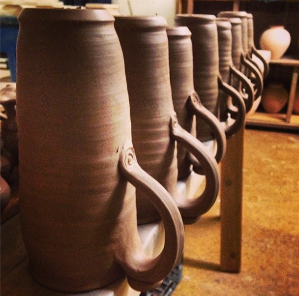 Prairie Fire Pottery, Joel Cherrico Pottery, Stoenware Travel Mugs