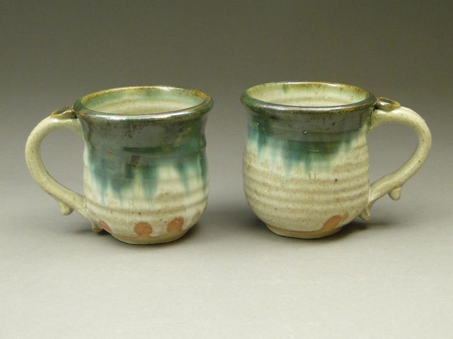 Handmade Pottery Stoneware Mugs, Wheel-Thrown pottery, Handmade Stoneware, SKU 438, Image 1