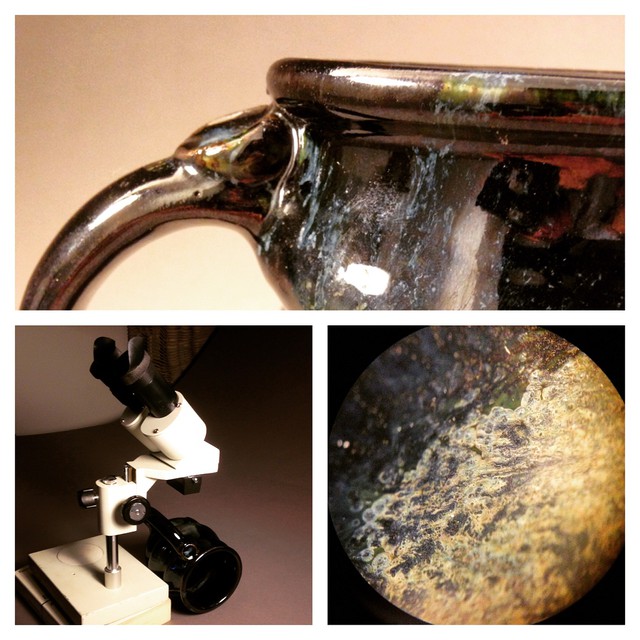 Cherrico Pottery, Cosmic Mug, Cosmos, Microscope, Pottery, 2015