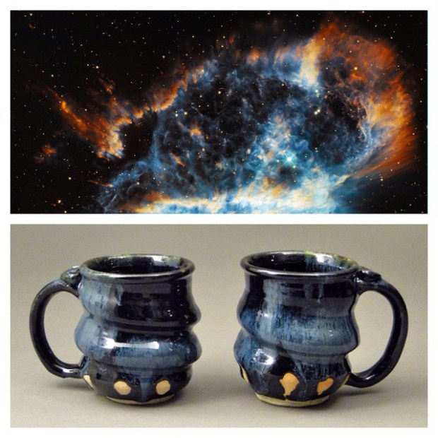cosmic-mugs-oil-spot-black-cherrico-pottery-2014