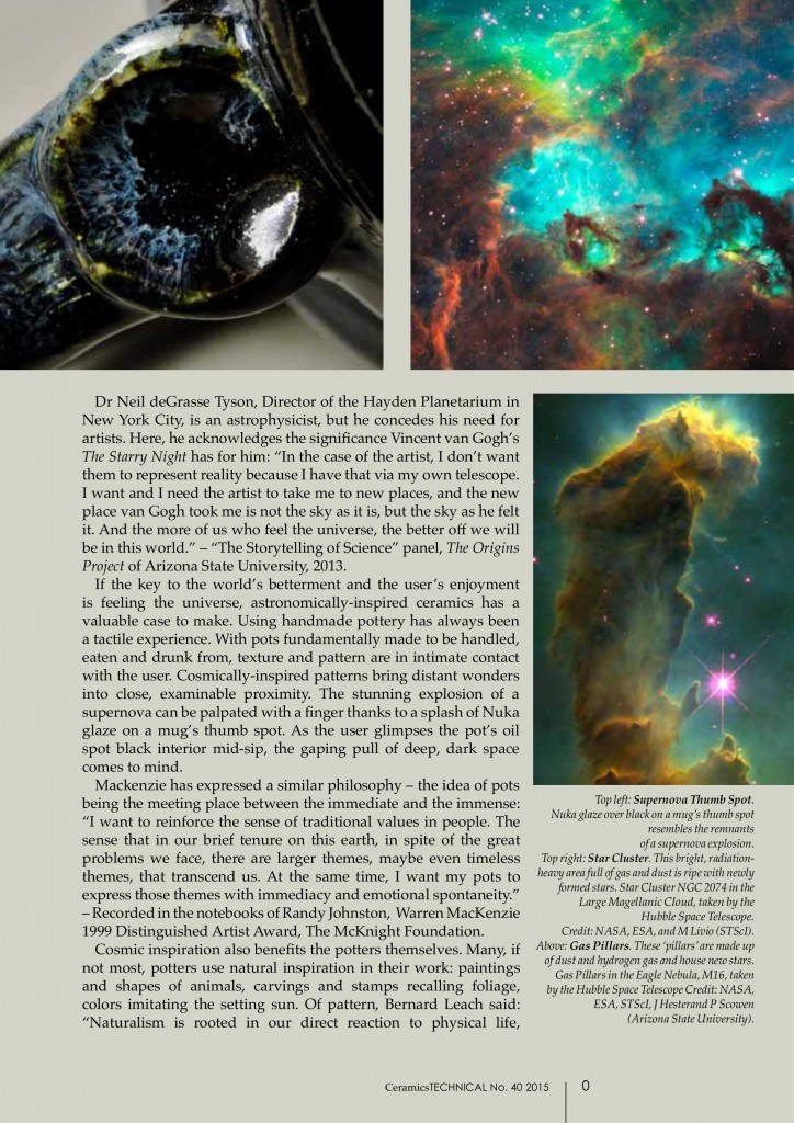 Uniting Potters and the Public through the Cosmos, Cherrico Pottery, Marissa Deml, Cosmic Mugs, Page 2