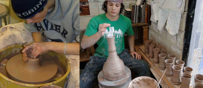 Color Clay and Make Incredible Patterns on Wheel-Thrown Pots